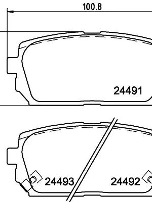 Autentický Sada brzdových destiček, kotoučová brzda HELLA 8DB 355 012-971